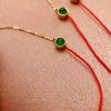 Bracelet Jade  or  “la ligne rouge”