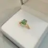 bague jade vert de Birmanie et or18k