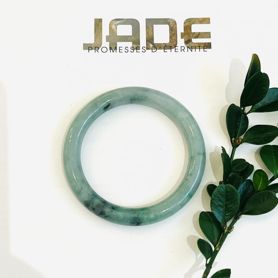 Jonc de Jade de Birmanie Vert “Ariane” – Pure Perle