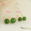 Boucles d‘oreille Jade Or 18k