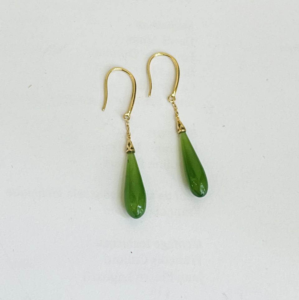 boucle d'oreille en Jade