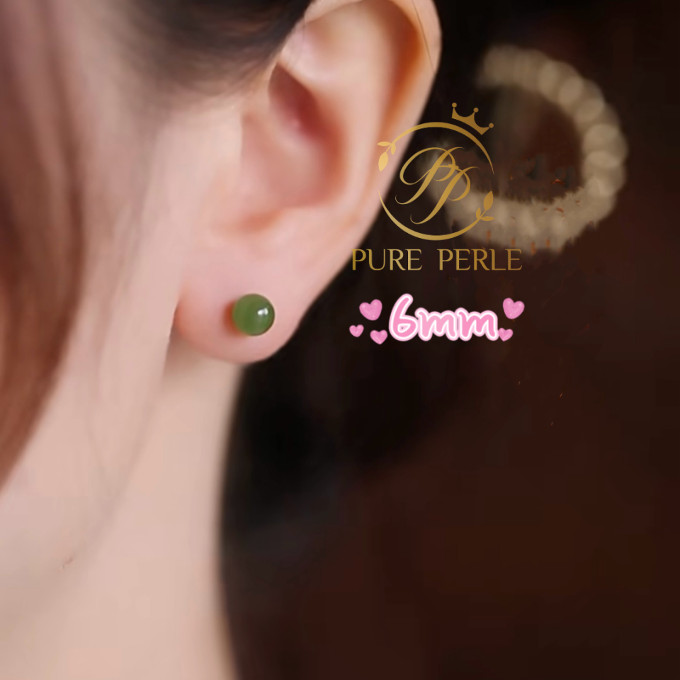 Boucles d‘oreille Jade Or 18k