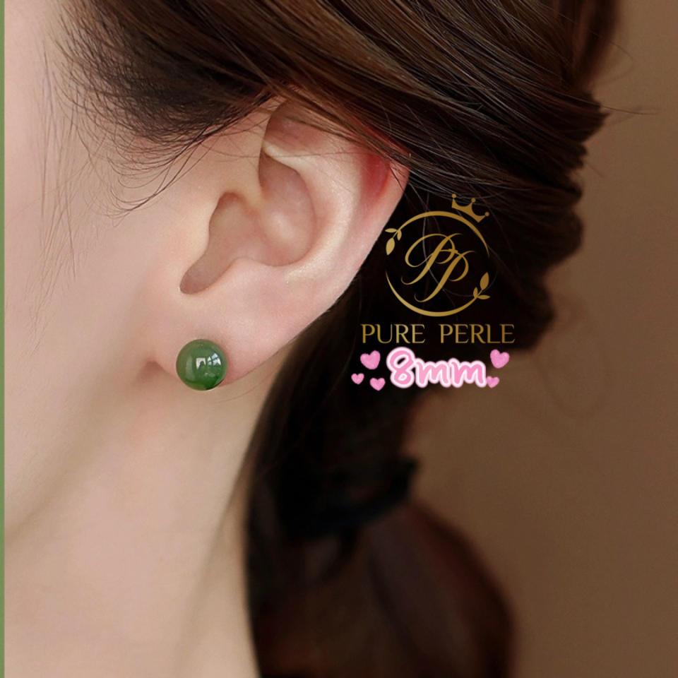 Boucles d‘oreille Jade Or 18k