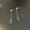 boucle d'oreille en Jade et argent