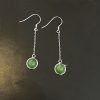 boucle d'oreille en Jade et argent