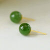 Boucles d'oreilles en Jade