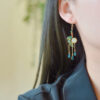 boucle d'oreille en jade 