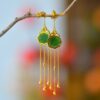 Boucles d'oreilles jade lutos