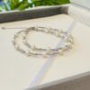 collier avec des billes argent 925/1000e et perle de culture