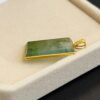 pendentif en or 750/1000e avec jade qualité A