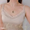 pendentif en or 750/1000e avec jade qualité A