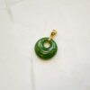 pendentif or 750/1000e et jade