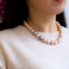COLLIER PERLES BICOLORES (6)