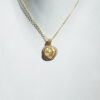 pendentif or keshi diamant