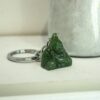 porte clef bouddha jade