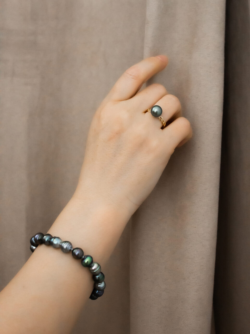 bracelet or perle de tahiti