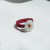 bague artisanale fleur de jade