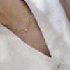 collier or jaune perle gold