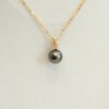 pendentif perle tahiti 9mm avec Or18k et diamant