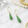 boucle d'oreille en jade  