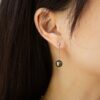 boucles d'oreilles perle tahiti et Or blanc18k