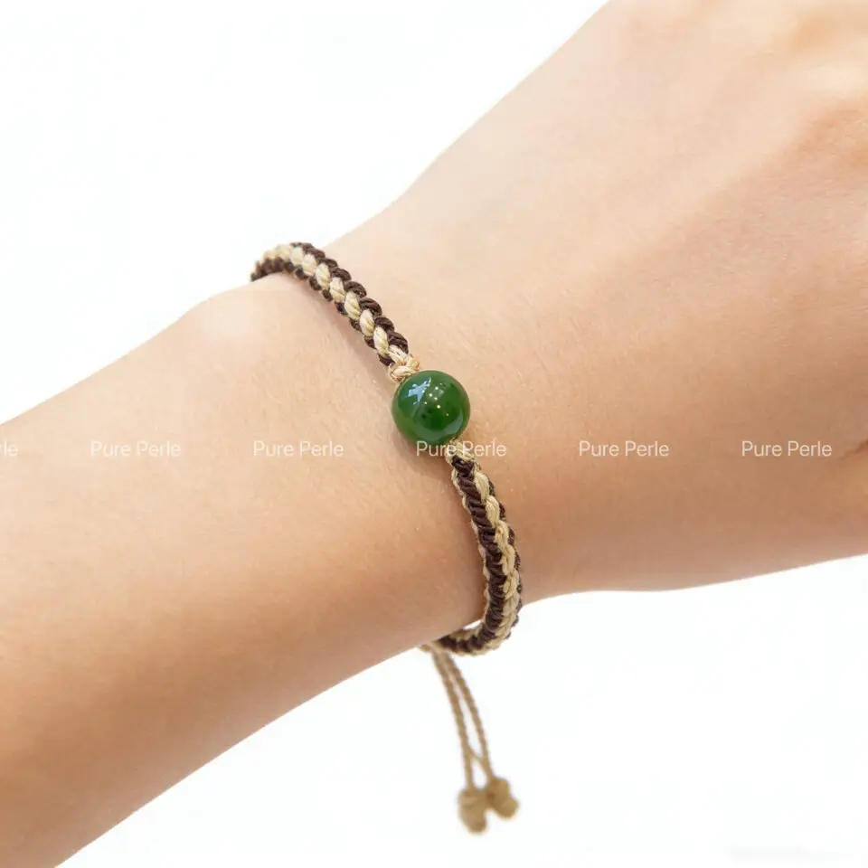 bracelet cordon jade