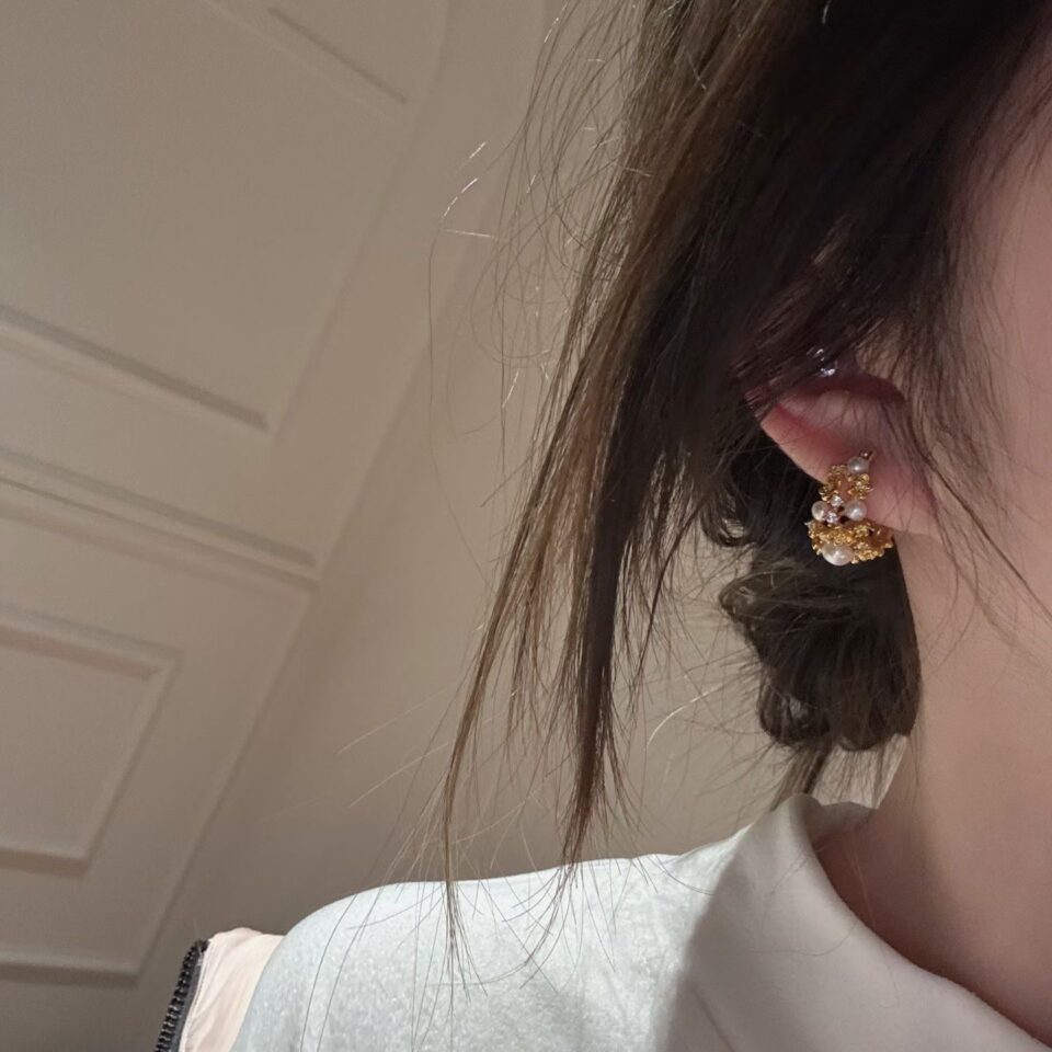 boucle d'oreille plaqué or