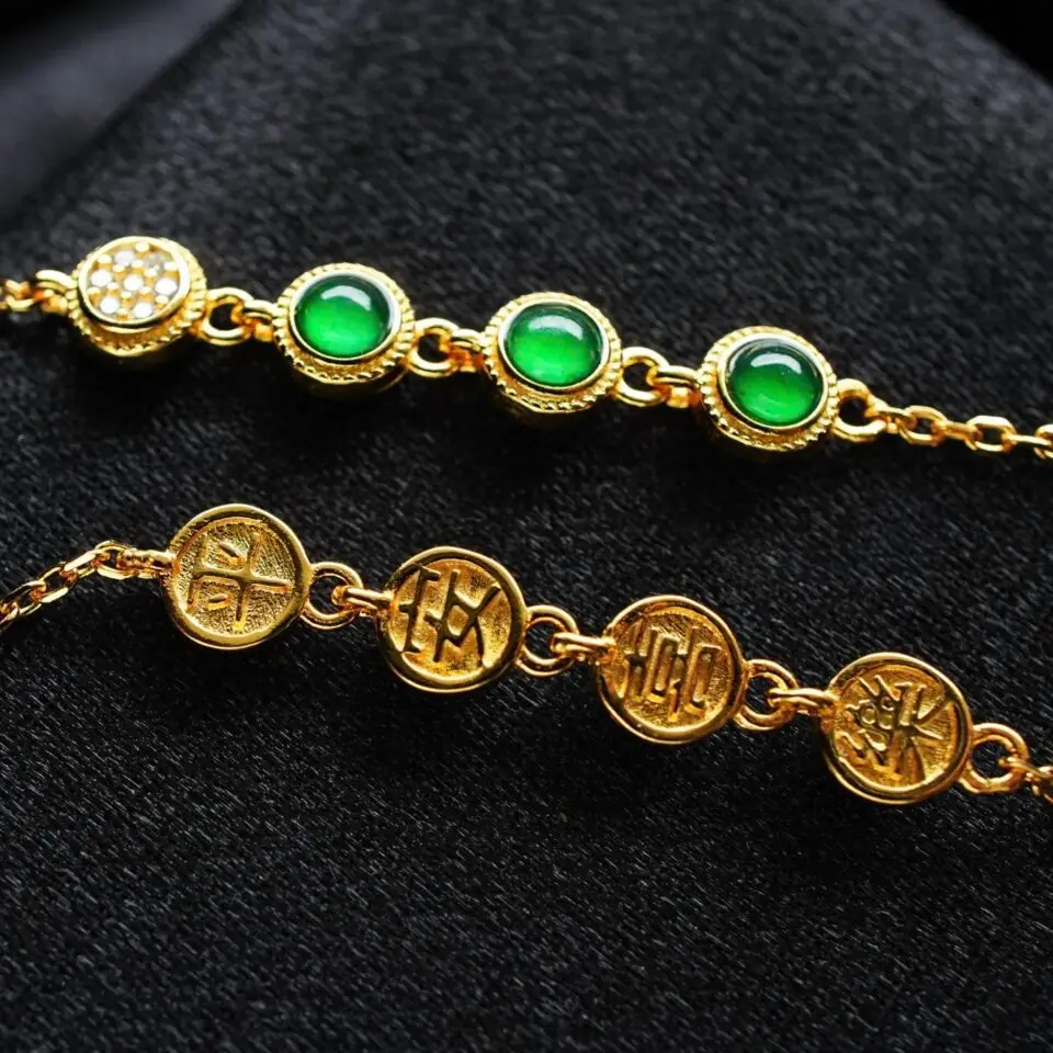 Bracelet Jade   Bonheur, Sécurité, Prospérité