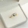 Bague en or jaune et moissanite – L’éclat du diamant, l’éthique en plus
