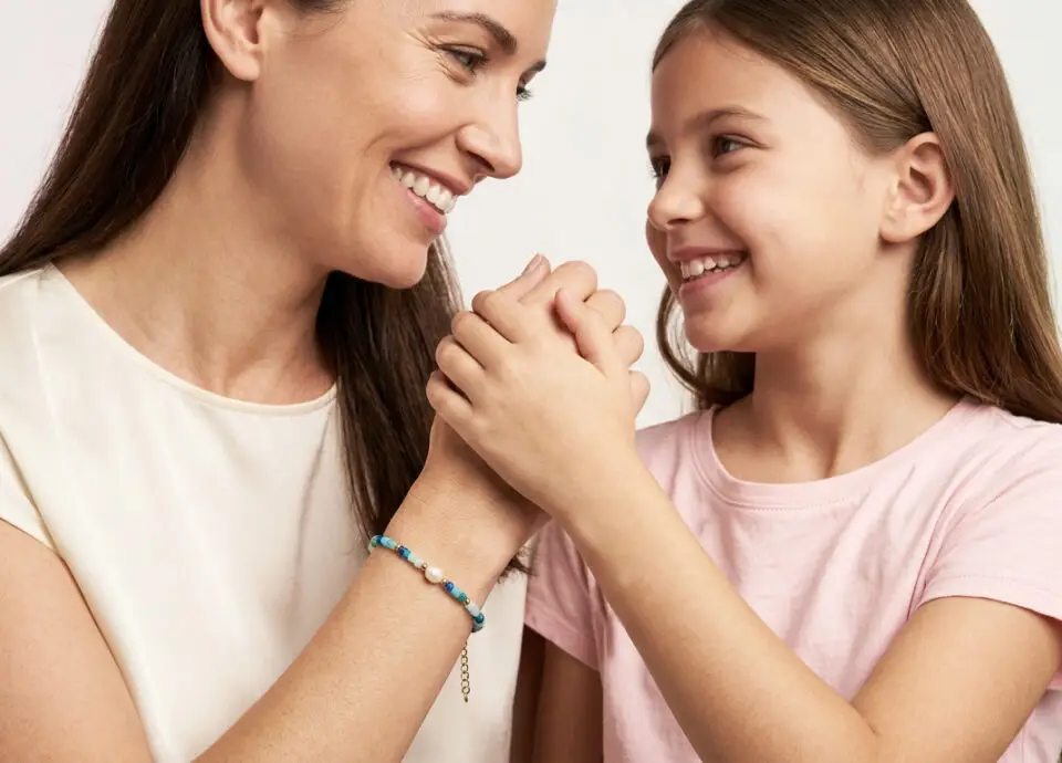 Mise en situation du bracelet pour la fête des Mères