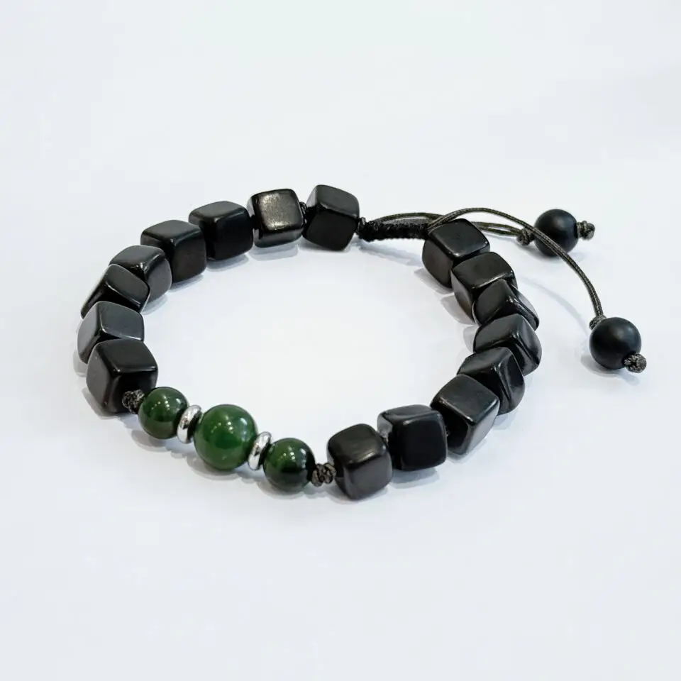 Bracelet Trio Jade & Shungite