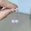 perle de culture blanche AAA boucles or 18 carats femme bijou perle luxe Lyon boucles mariage perle or 750/1000 poinçon boucles oreilles pendantes perle cadeau femme joaillerie perle nacre blanche 8mm bijouterie Lyon 6ème boucles perle anniversaire lustre orient perle culture