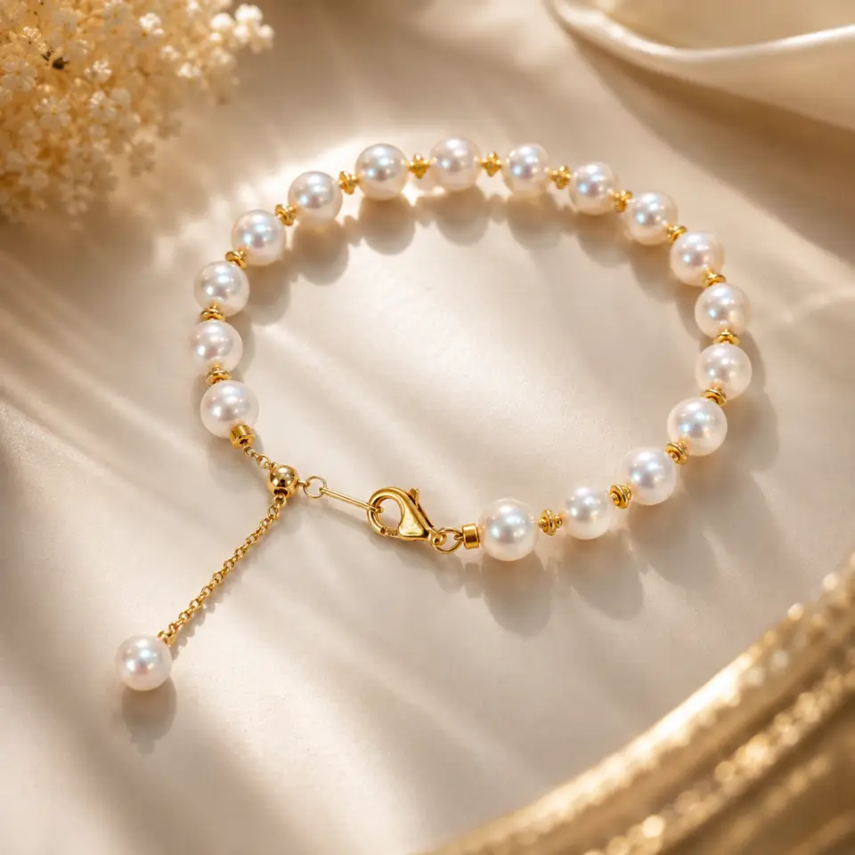 bracelet perle de culture akoya