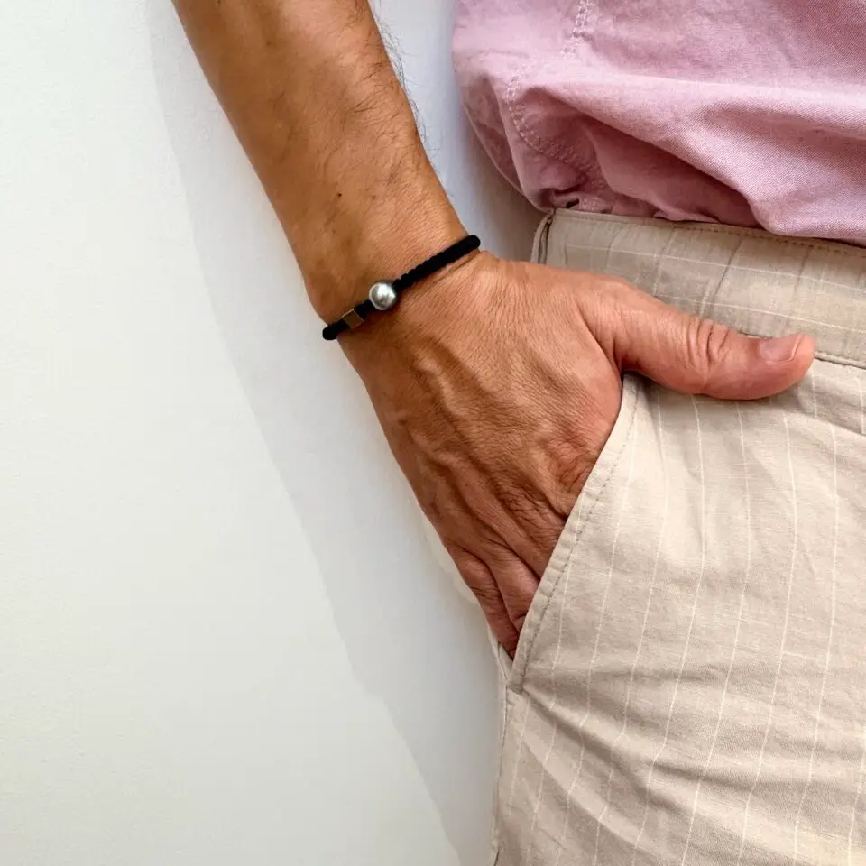 bracelet avec perle de tahiti