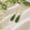 boucle d'oreille jade  