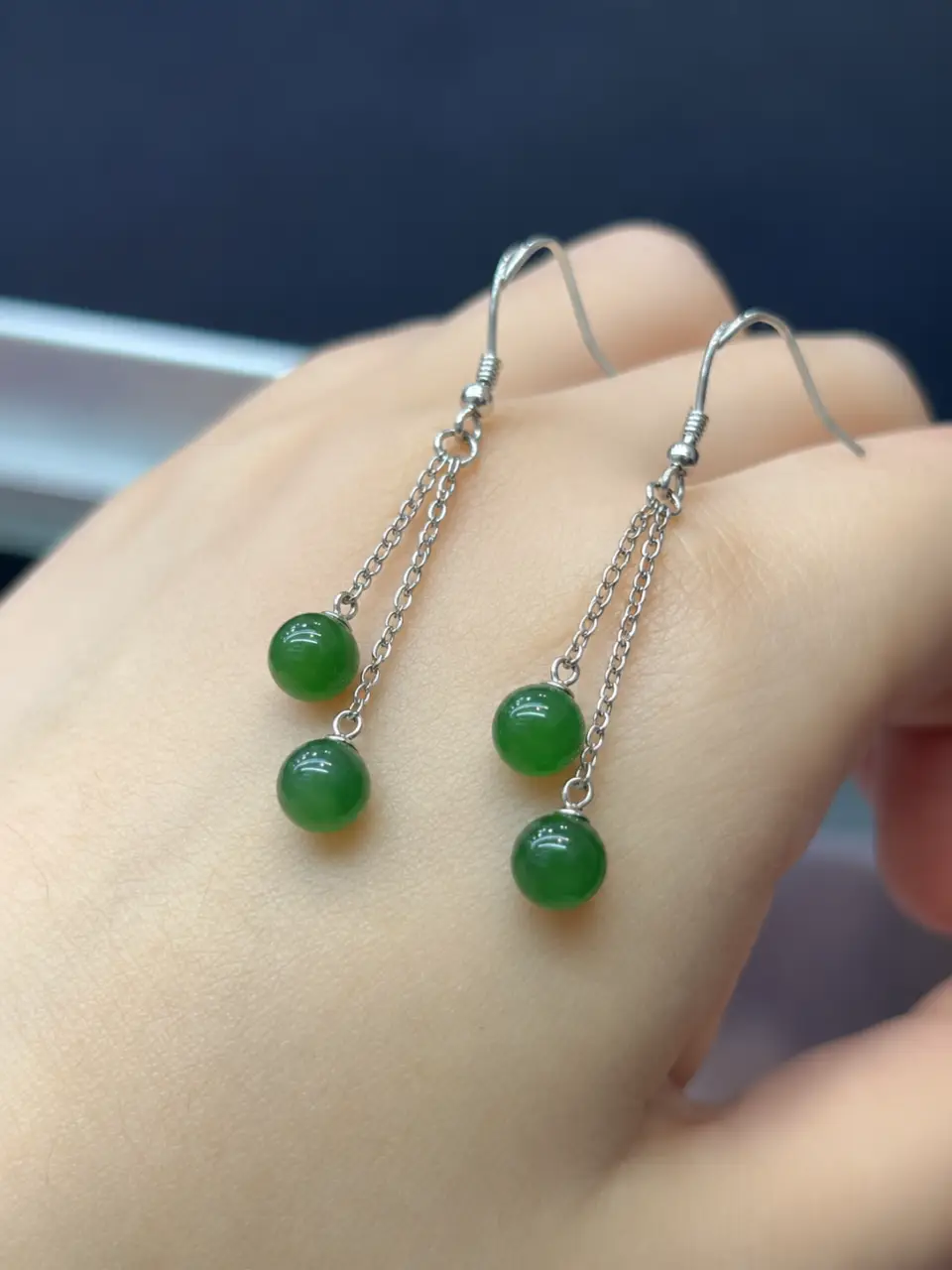 boucle d'oreille jade