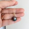 pendentif or jaune 750/1000e avec perle de culture de tahiti