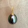 pendentif avec perle de culture de tahiti