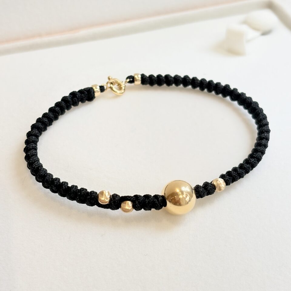 bracelet boule or 