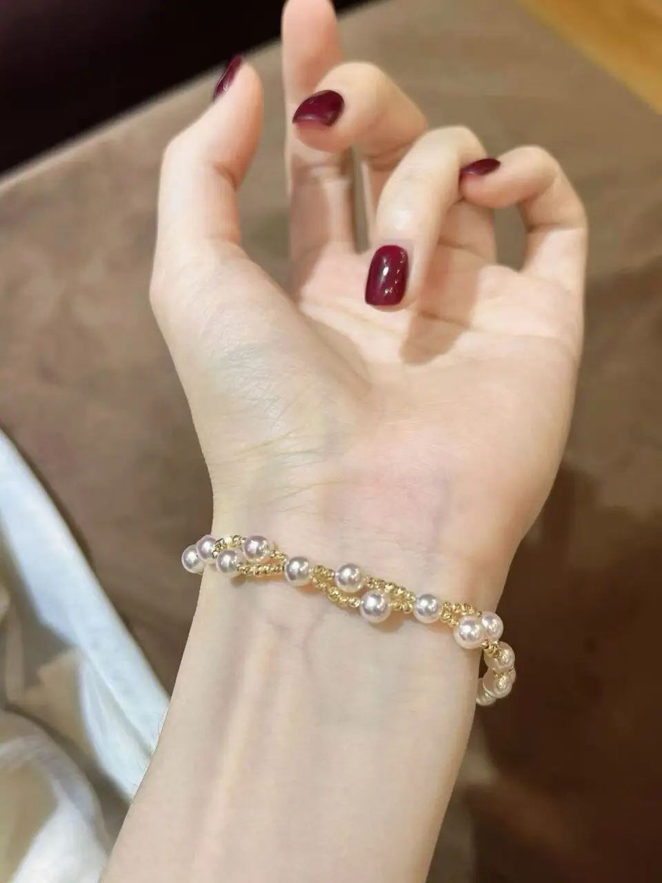bracelet raffiné avec perle de culture akoya 
